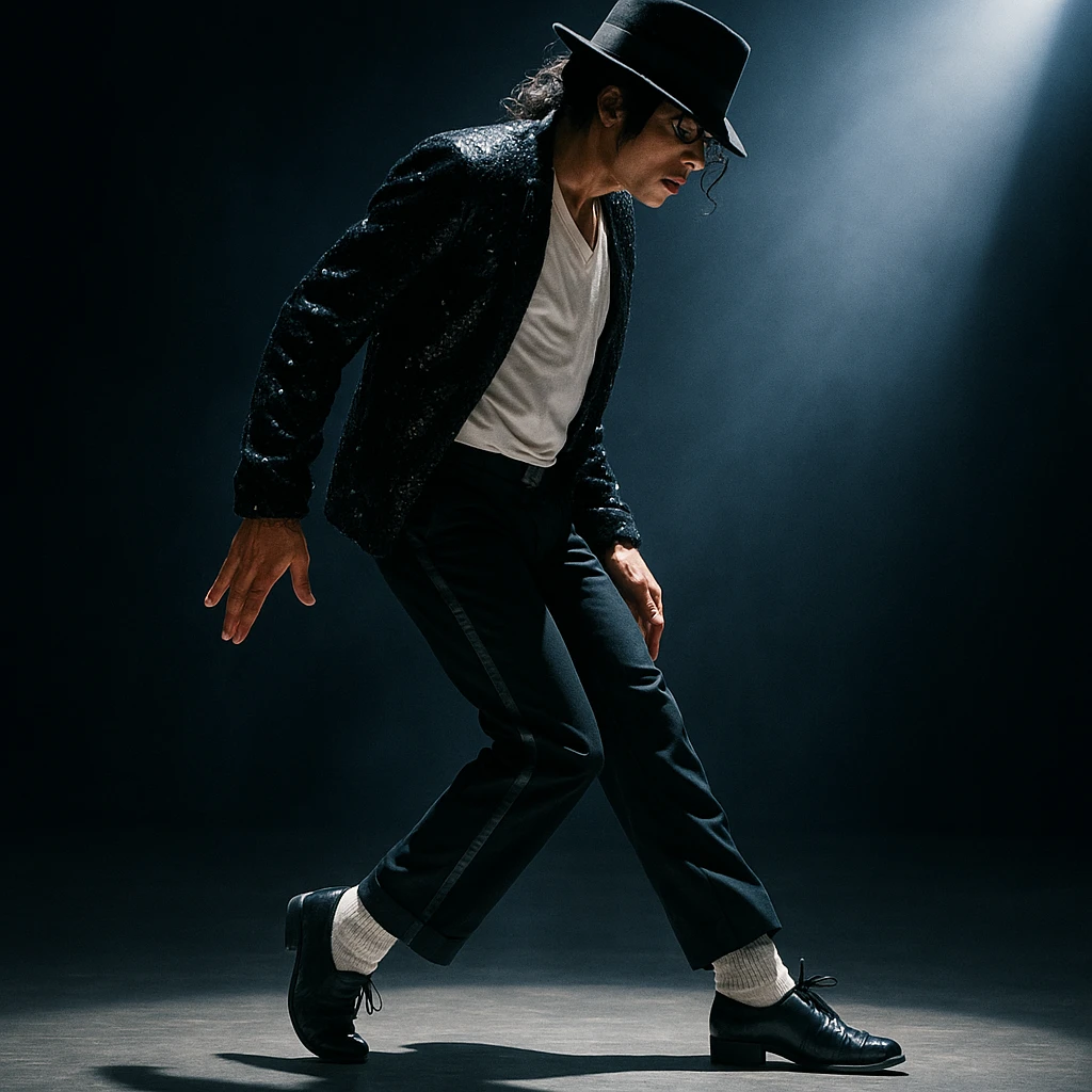 Michael Jackson moonwalking emoji