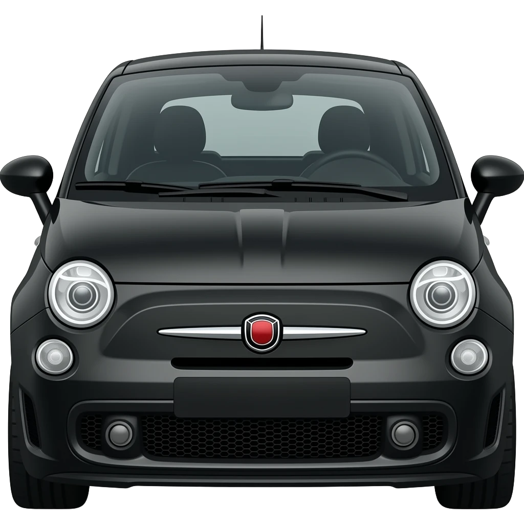 Fiat500 Sport Schwarz emoji