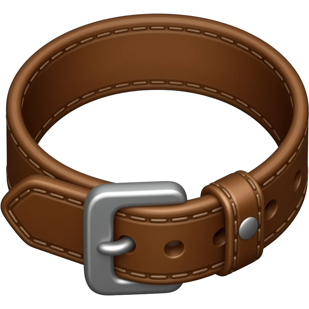 Leather collar emoji