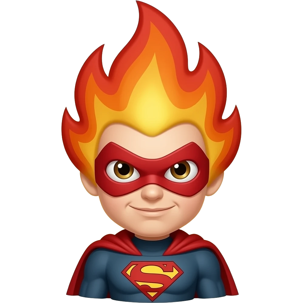 Fire super  Hero emoji