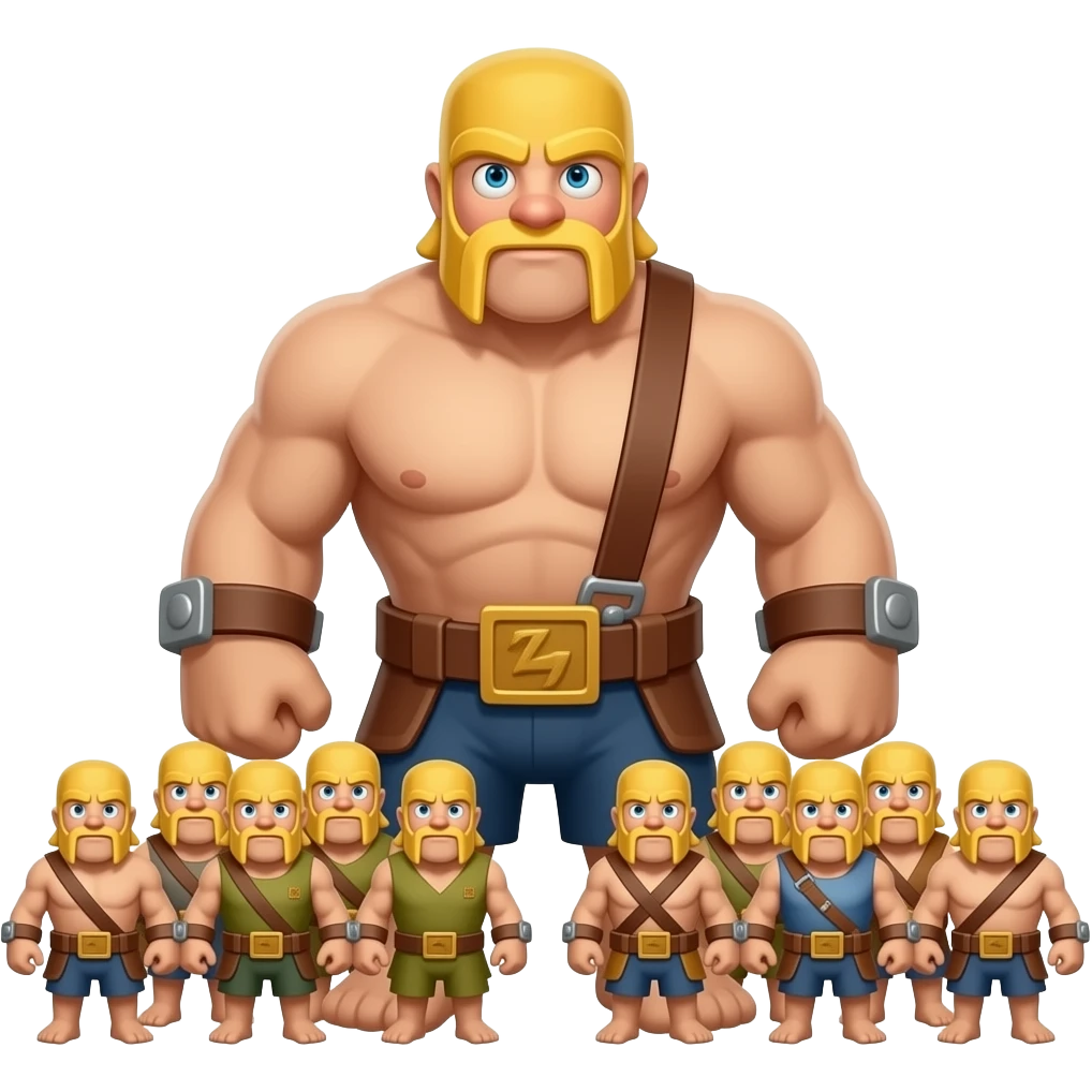 Giant troop from the mobile game Clash of Clans. emoji