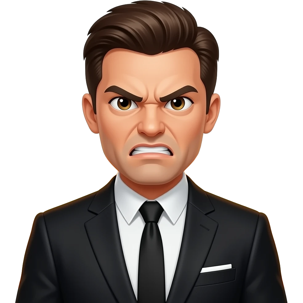 Make a angry emoji with fire theme should look classy theme use normal emojis emoji