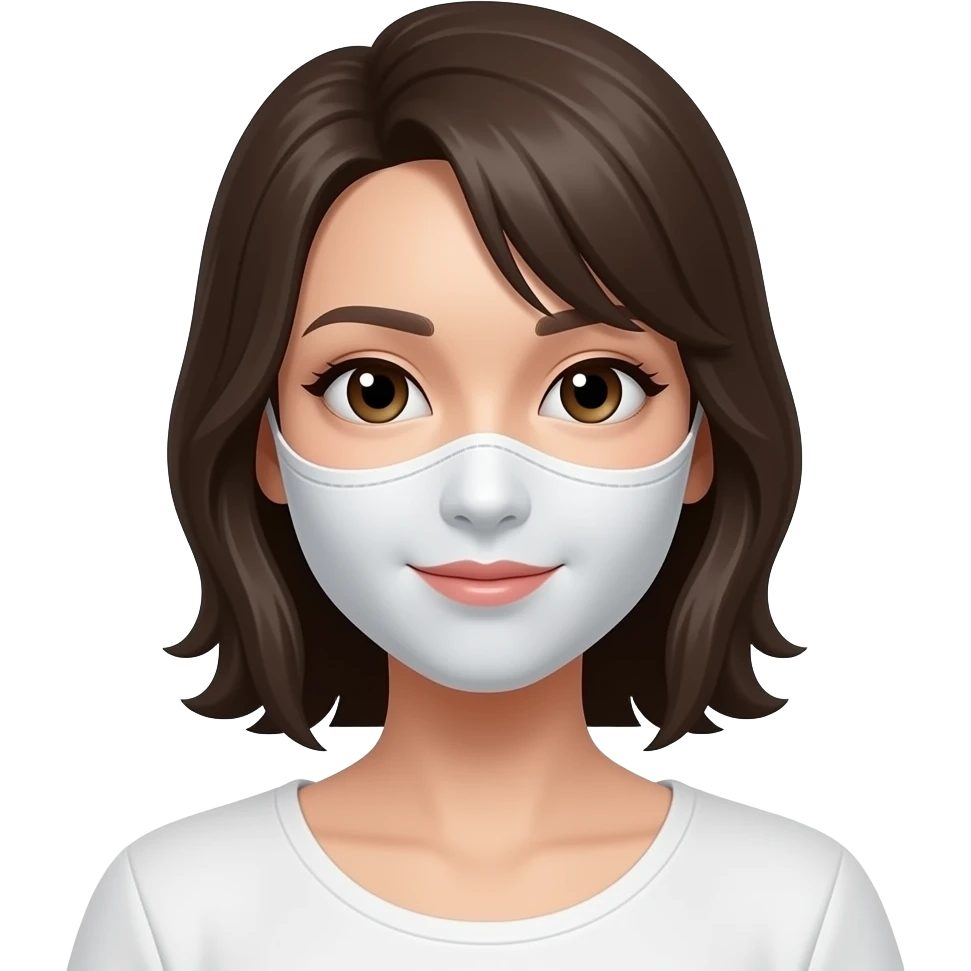 Beautiful women wearing  jimiki faces emoji