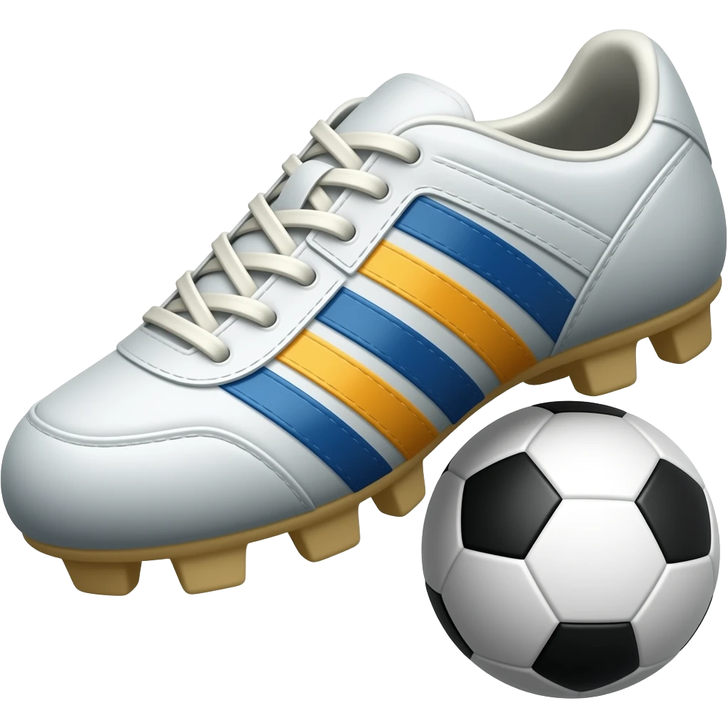 Football shoe passing ball emoji
