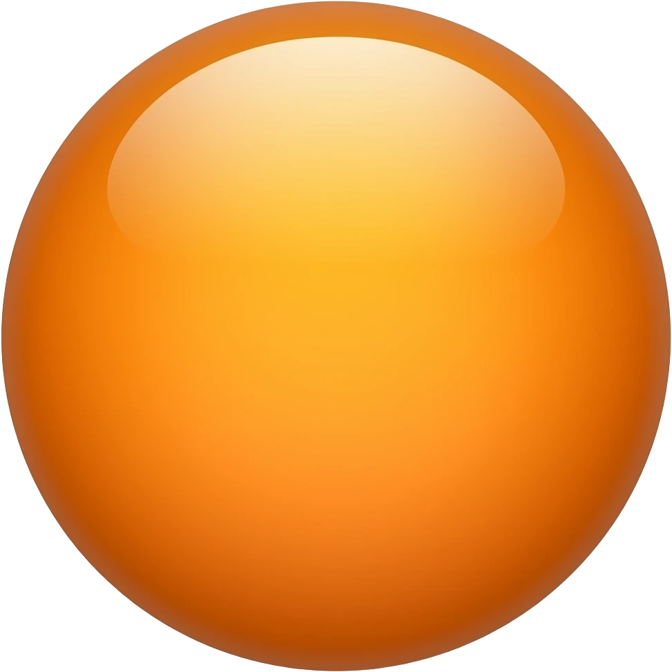 list bullet point emoji, round chape, color Orange (#FF9800) emoji