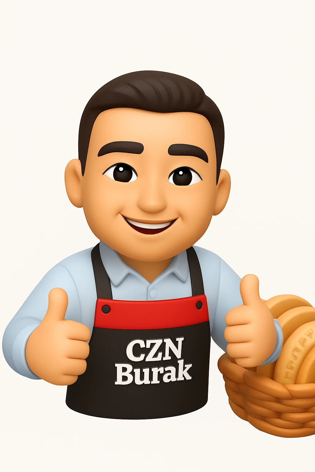 Convert the uploaded image into a 3D Apple-style emoji — preserve the key shapes, colors, and overall composition of the original image. Simplify the forms into clean, rounded cartoon-style elements while keeping the subject recognizable. Apply glossy textures, soft lighting, smooth shading, and render everything in Apple emoji style on a clean white background, with the character having almond-shaped, slanted eyes. emoji