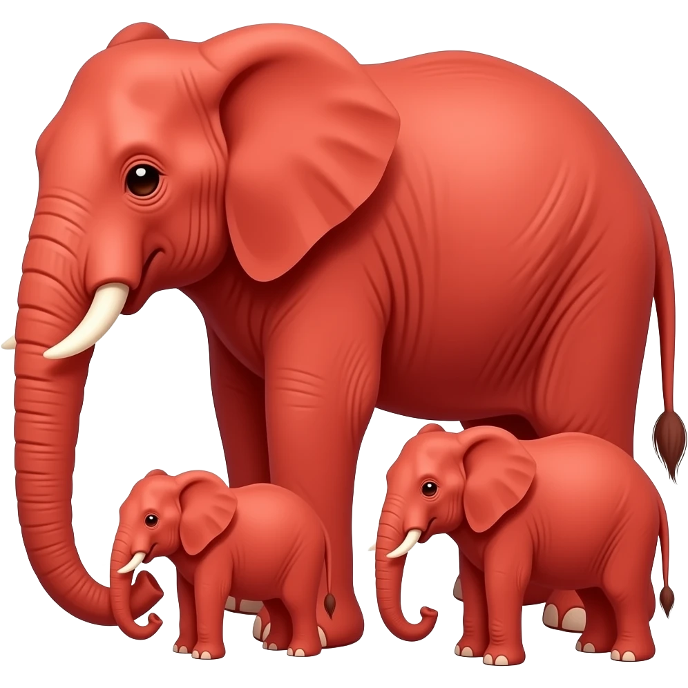 Fami a red elephant emoji
