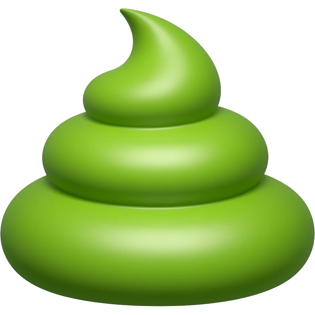 Green poop emoji emoji