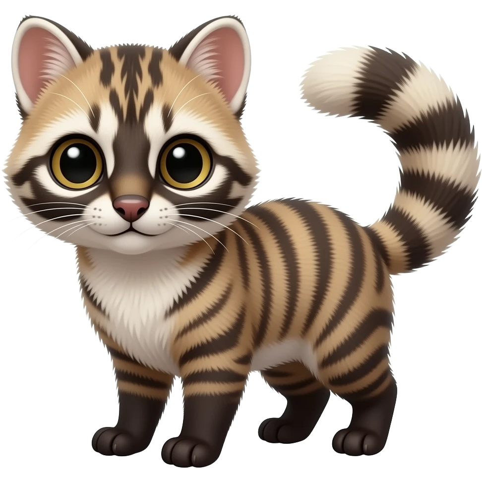 Cute realistic Ring-tailed cat-Cacomistle- emoji