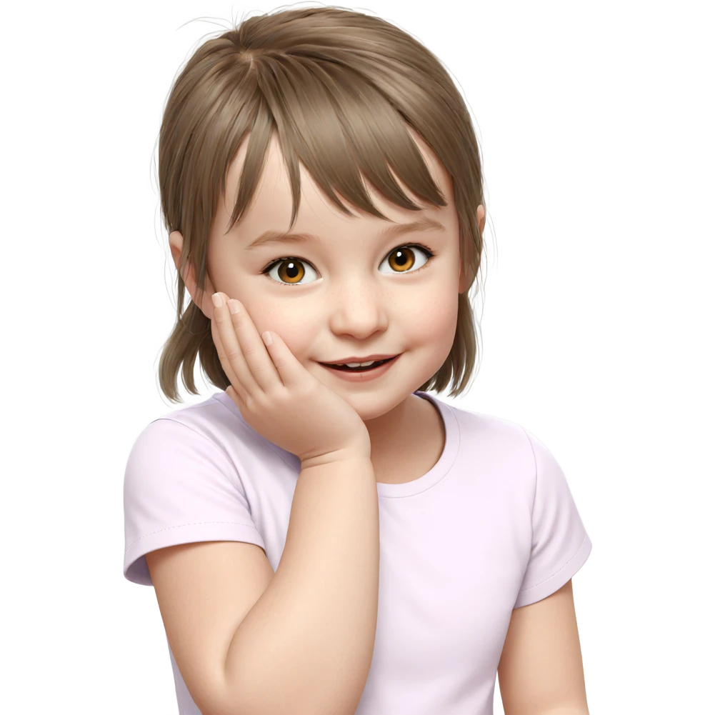 realistic portrait of girl emoji