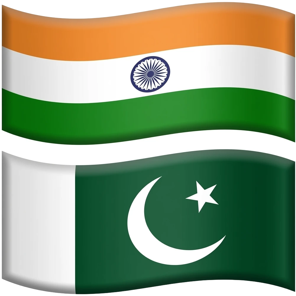 Flag of Saint India And Pakistan emoji