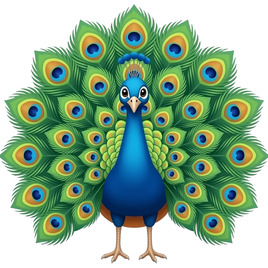 Peacock emoji