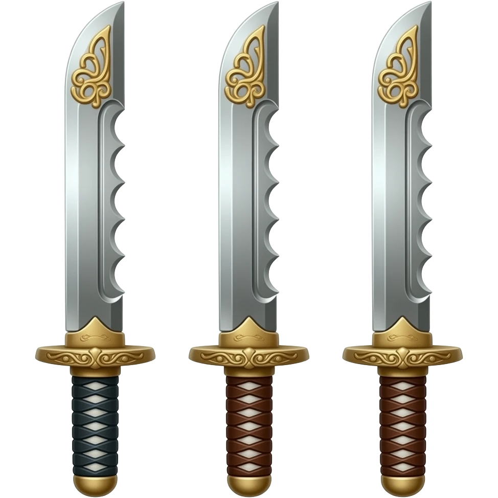 3 katanas blason emoji
