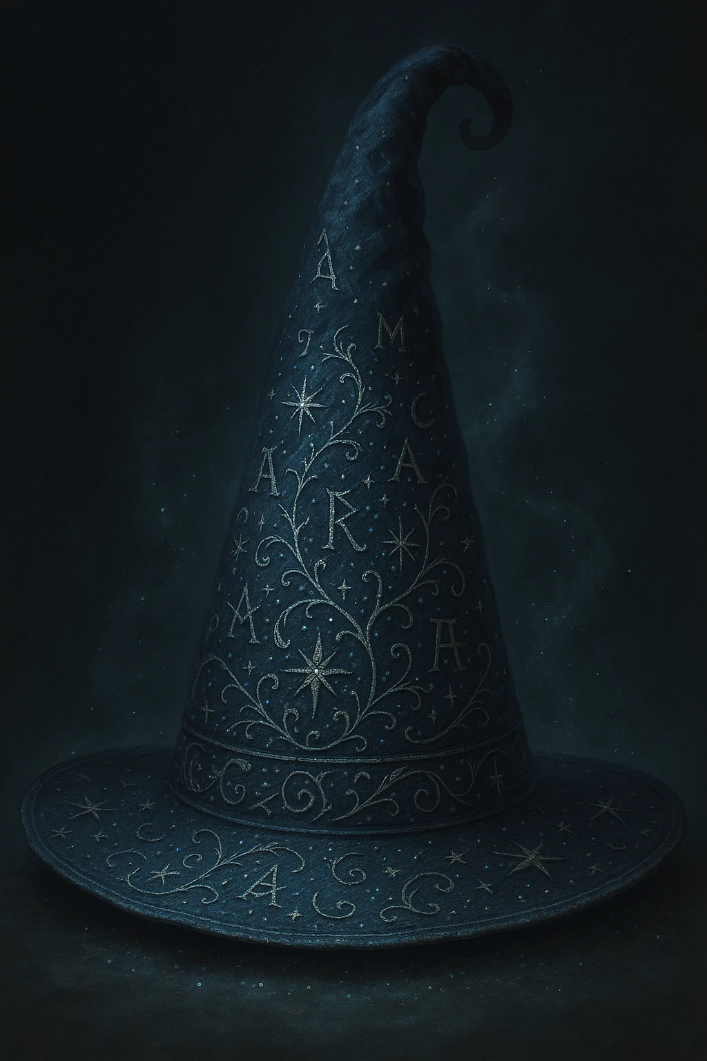 wizard hat inspired by Harry Potter, magical, detailed, fantasy style emoji