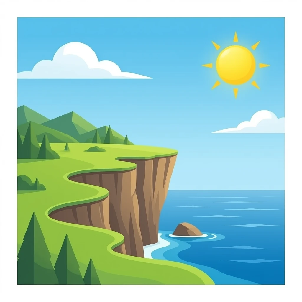 edge of a cliff emoji