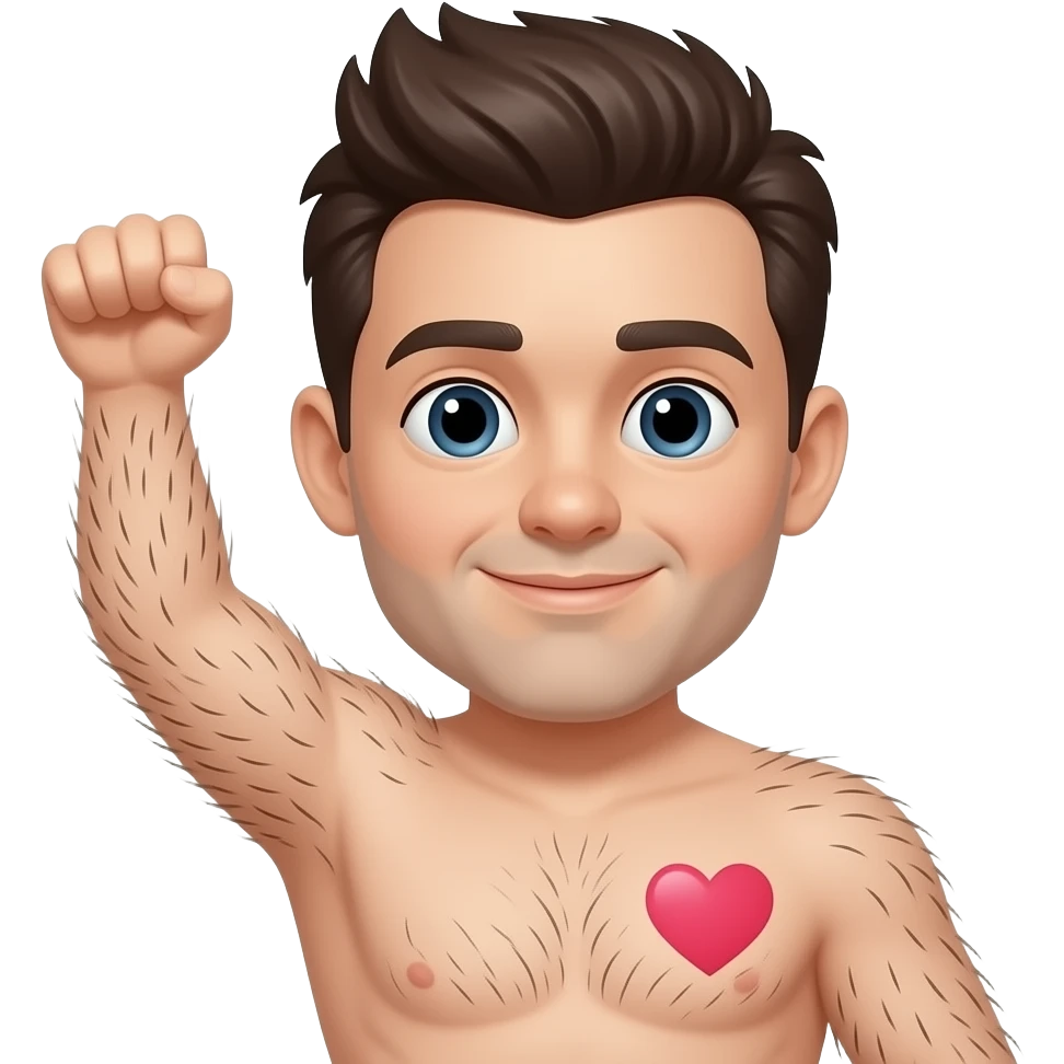 Hairy Arm pit love emoji