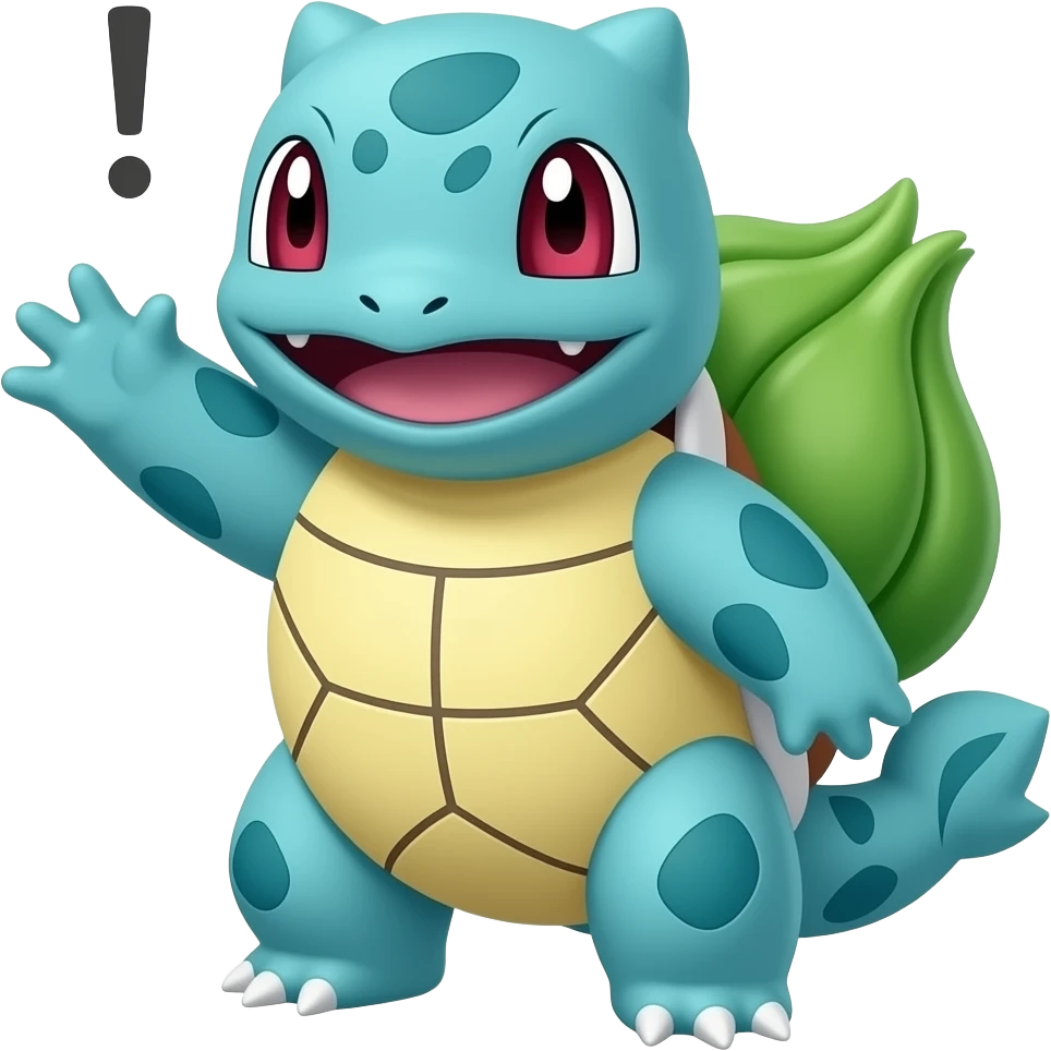 Bulbasaur hi emoji