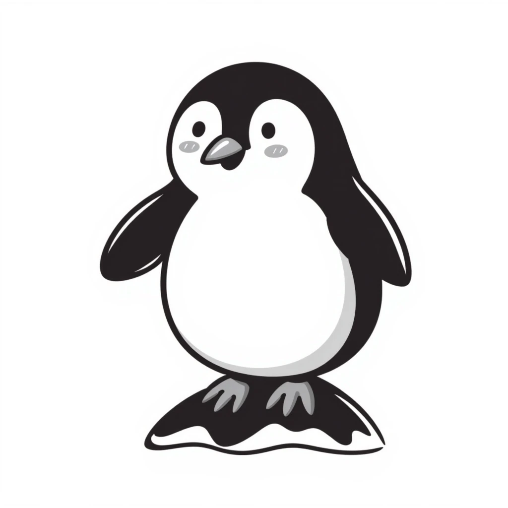 A cute penguin emoji emoji