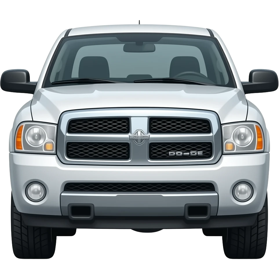 White dodge 2009 Dakota emoji emoji