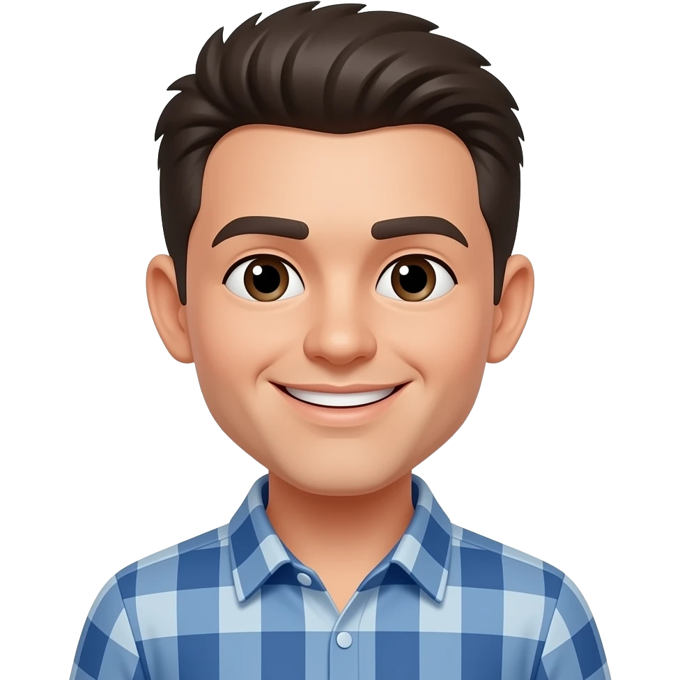 Quiero que este sonriendo, que sea estilo chibi emoji