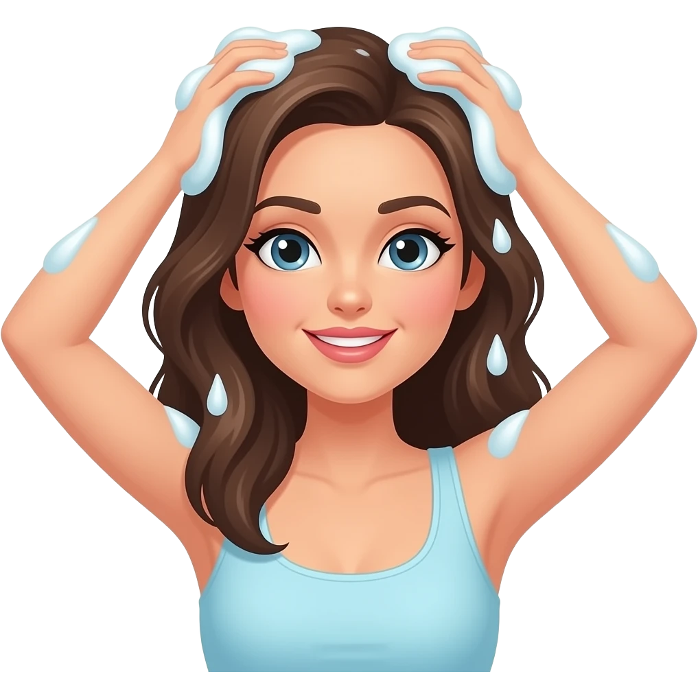 iOS emoji woman washing hair emoji