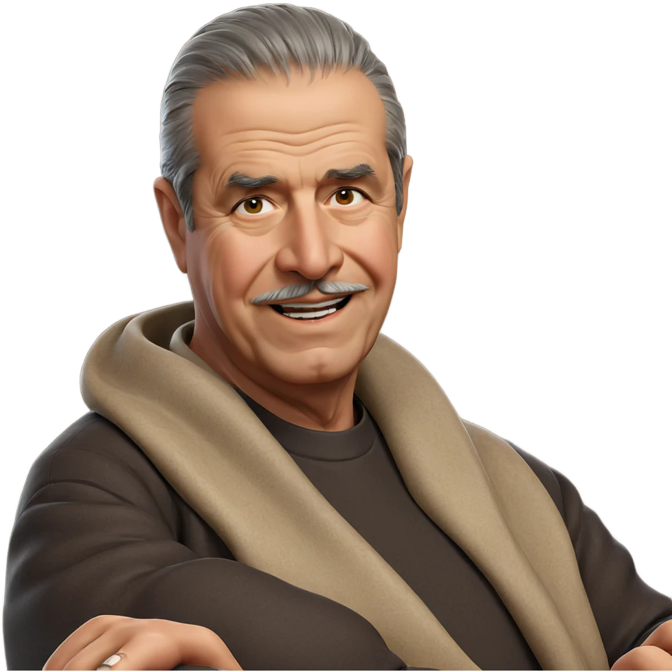 wise old man portrait emoji