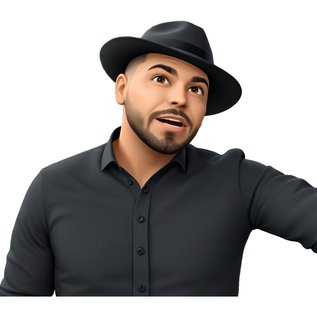 dapper outdoor portrait of man emoji