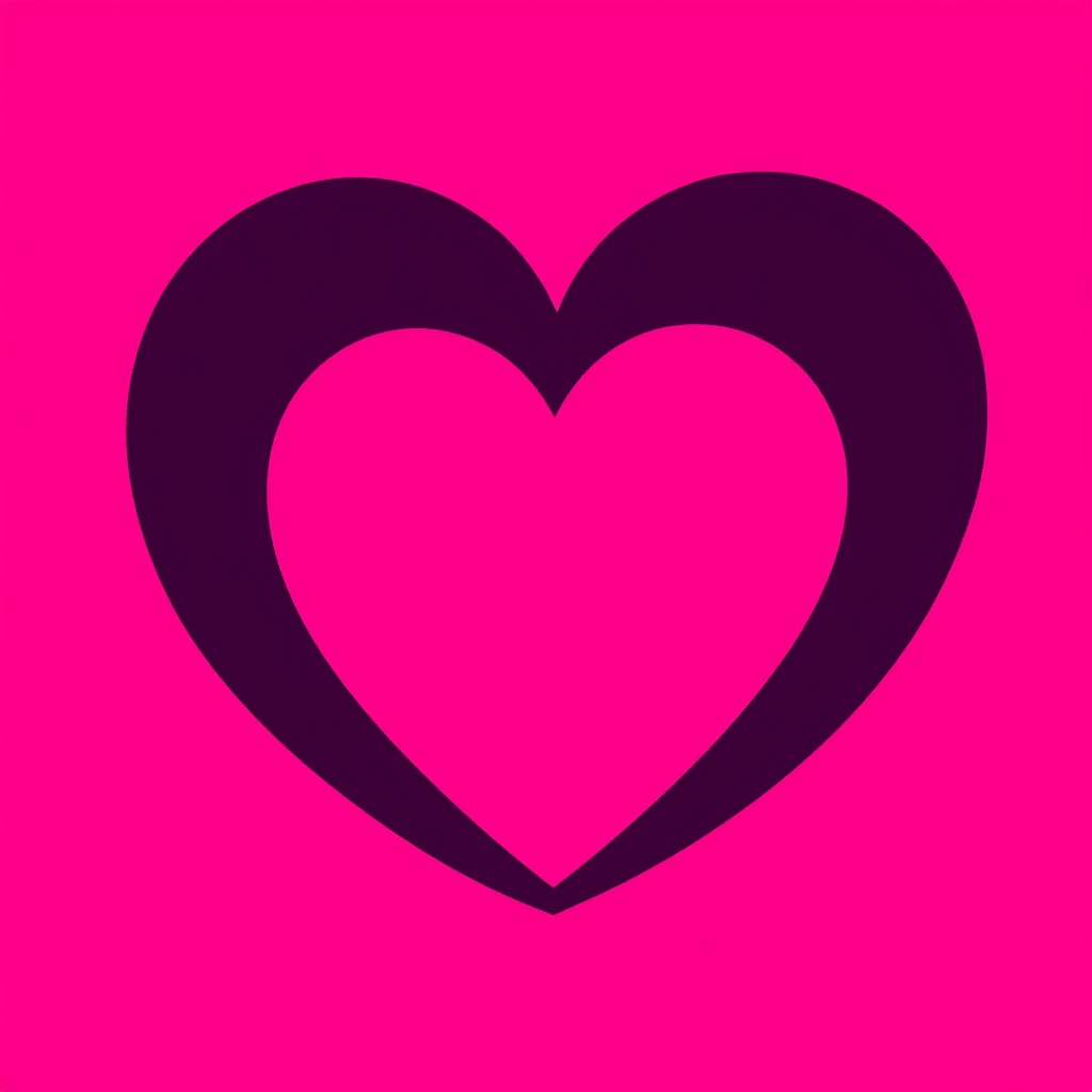 goth pink heart emoji