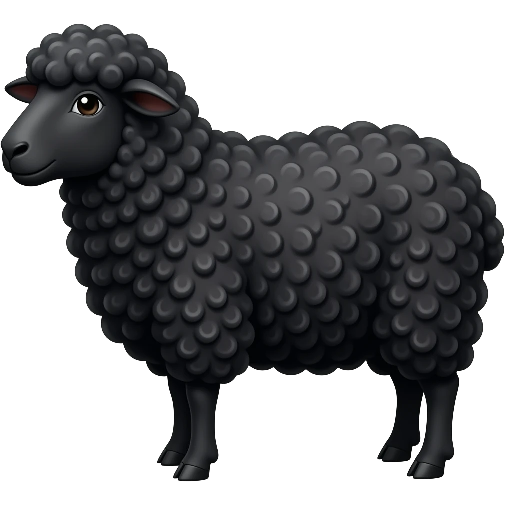 black sheep emoji