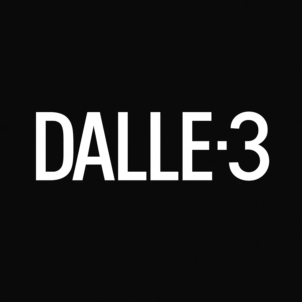 make the logo of "DALLE.3" black background  emoji