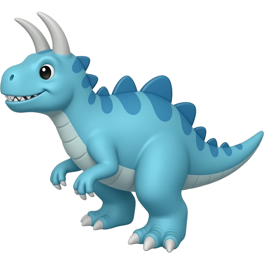 Dinosaurio azul emoji