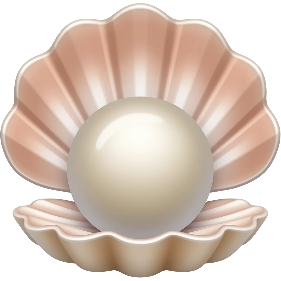 pearl shell brown emoji