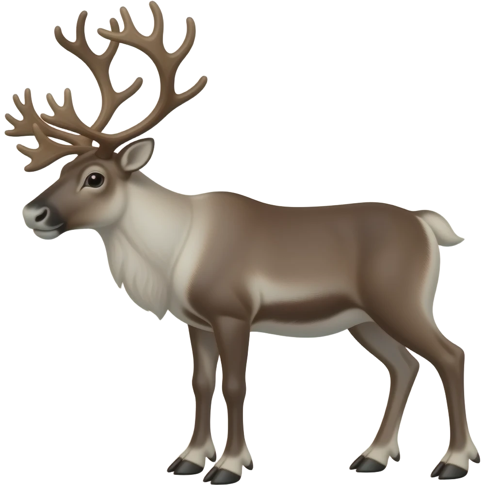Female caribou emoji