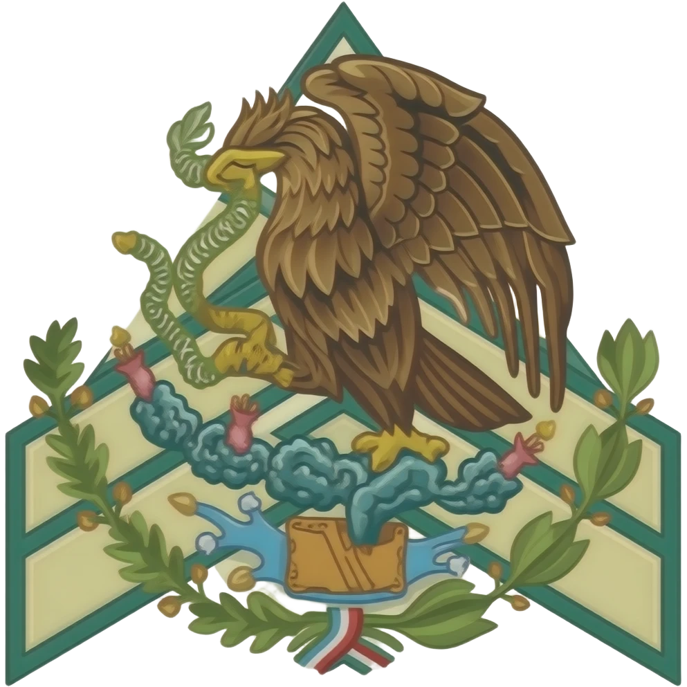 fait moi des bage pour les grade militaire mexique emoji
