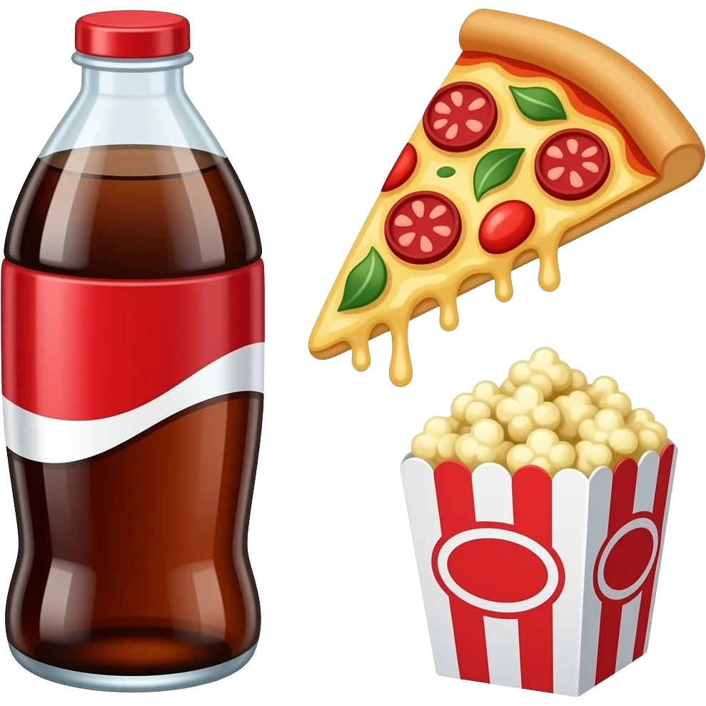 soda pizza and pop conr emoji