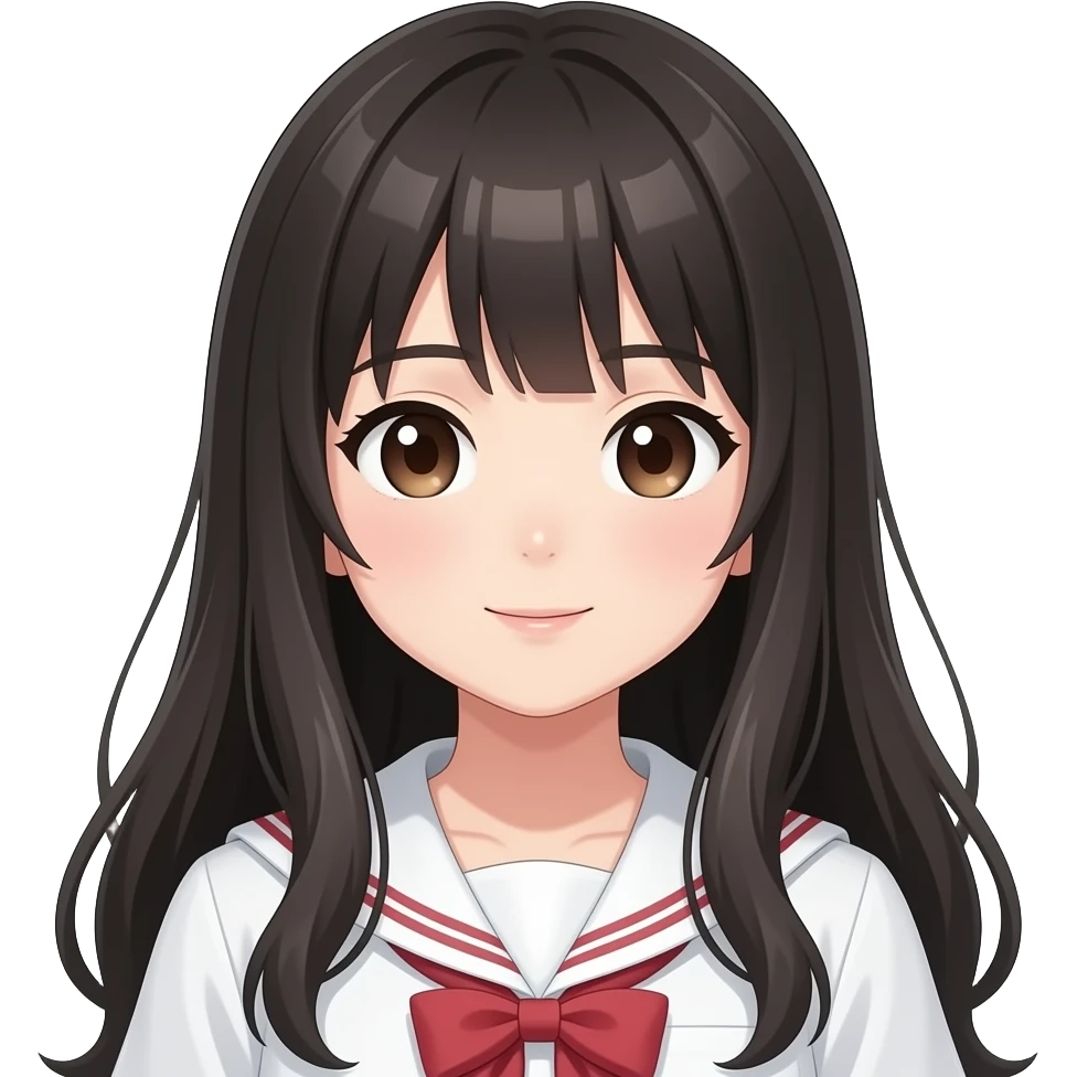 Anime girl beutiful emoji