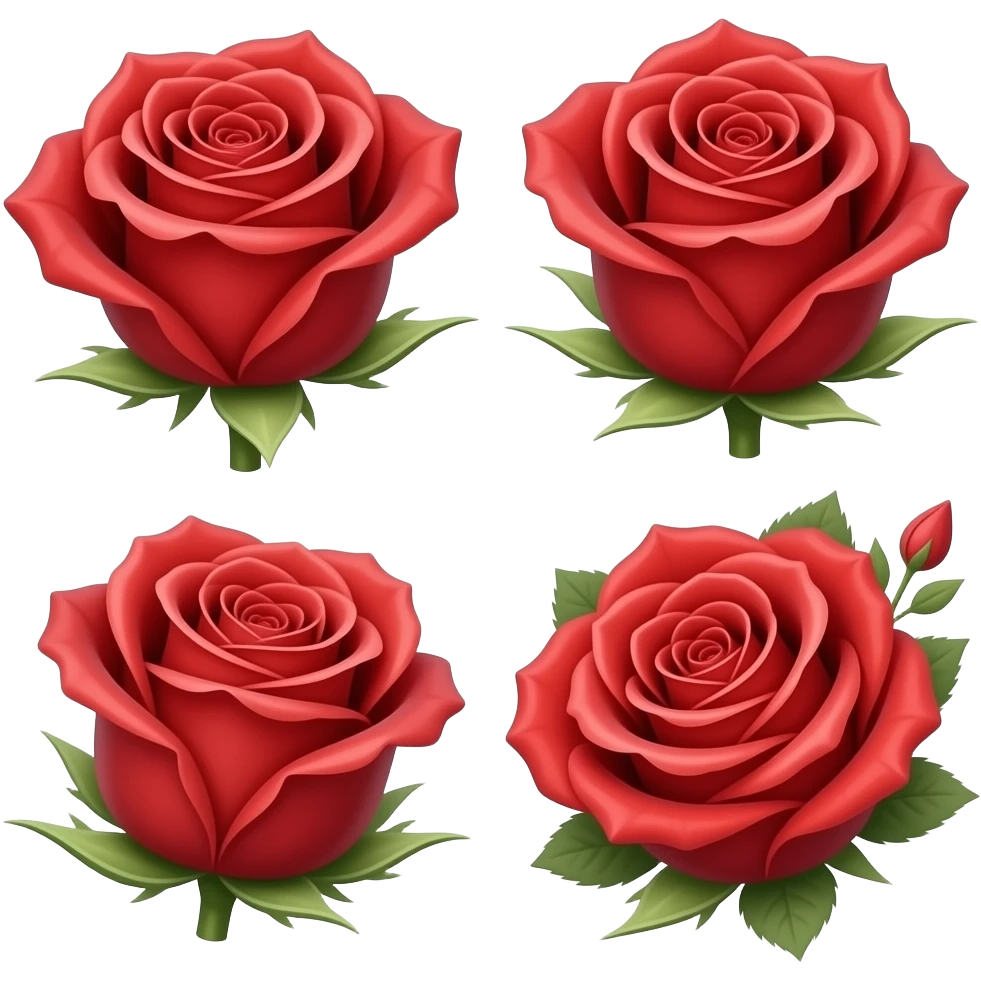 Redish rose bouquets emoji