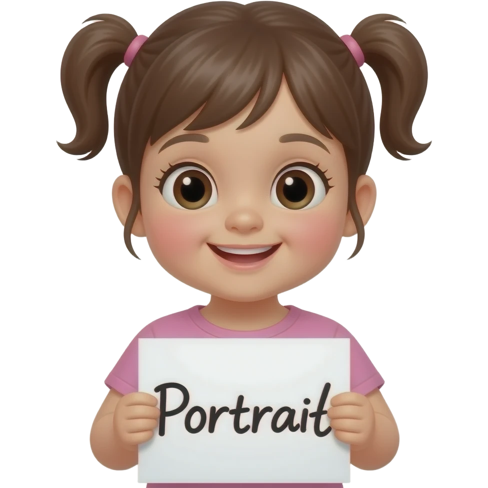 Baby-Girl Written word emoji