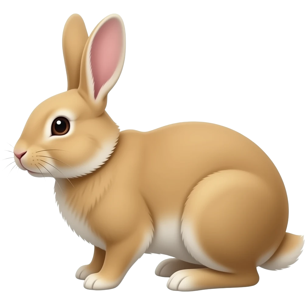 Dutch angle rabbit emoji
