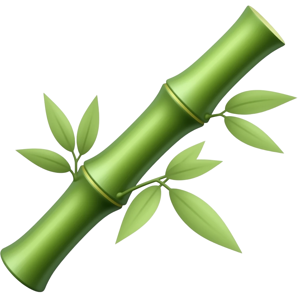 a rich bamboo emoji