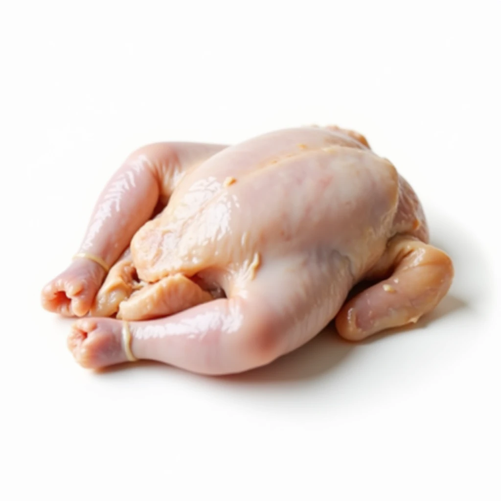 raw chicken, uncooked, realistic, on a white background emoji