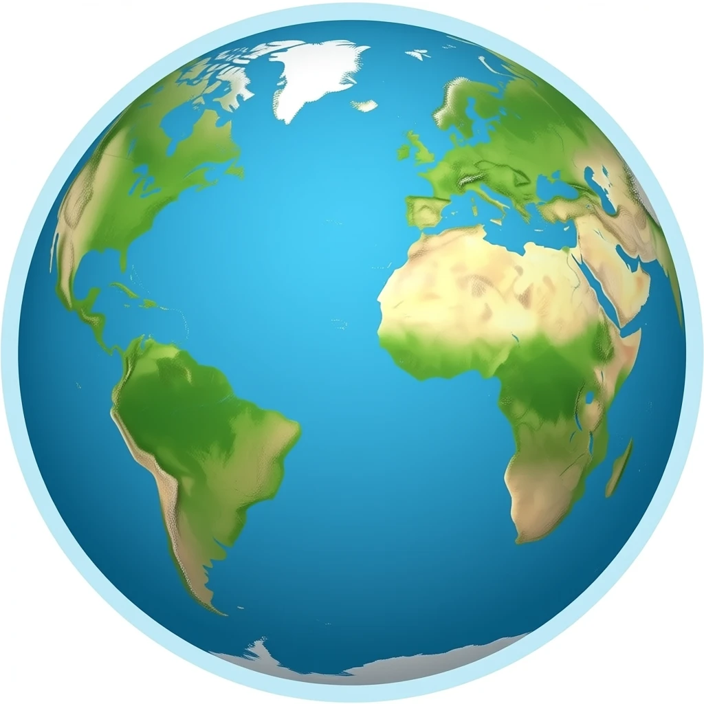 Flat earth not as a globe emoji