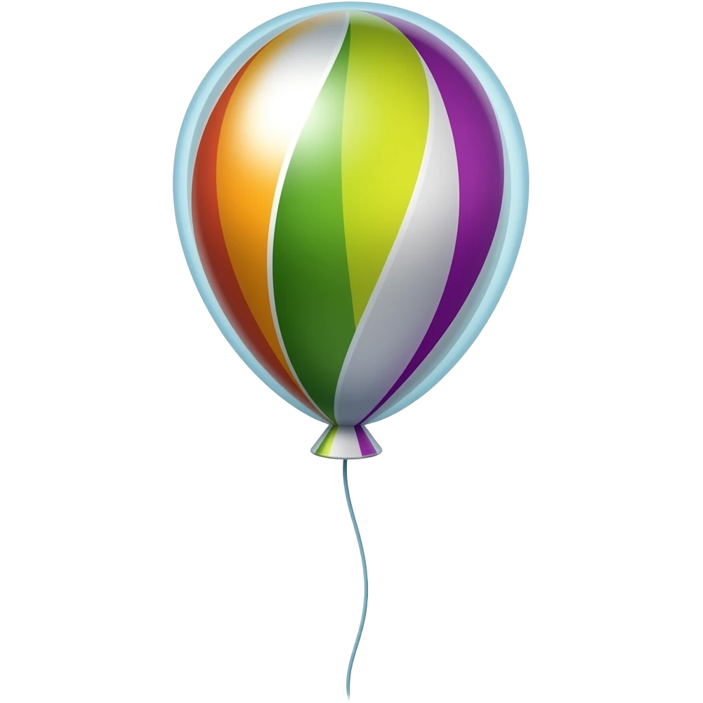 Balloon with long string emoji