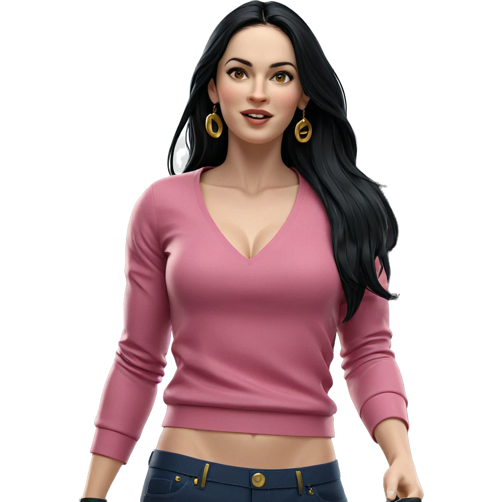 girl with long black hair emoji