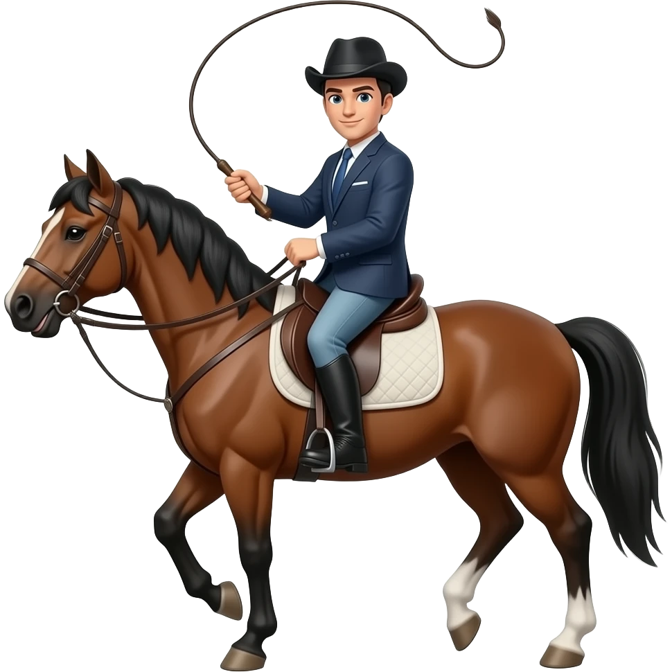 Riding whip emoji