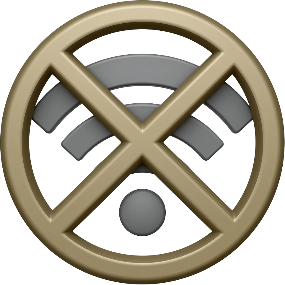 A internet connection offline emoji
