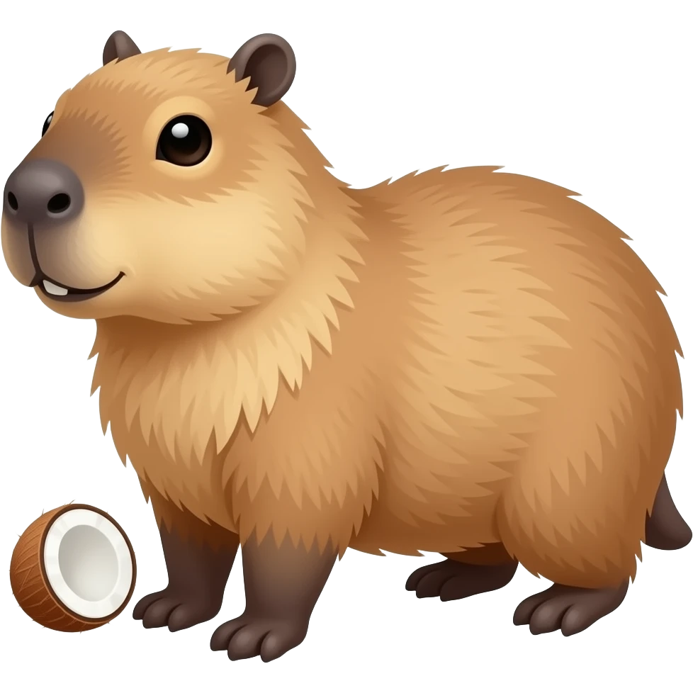 capybara + coconut emoji