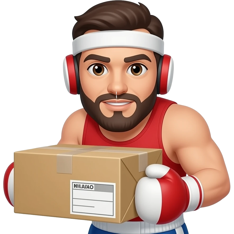 delivery boxer emoji