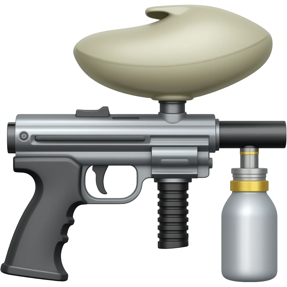 Paintball gun with air tank emoji