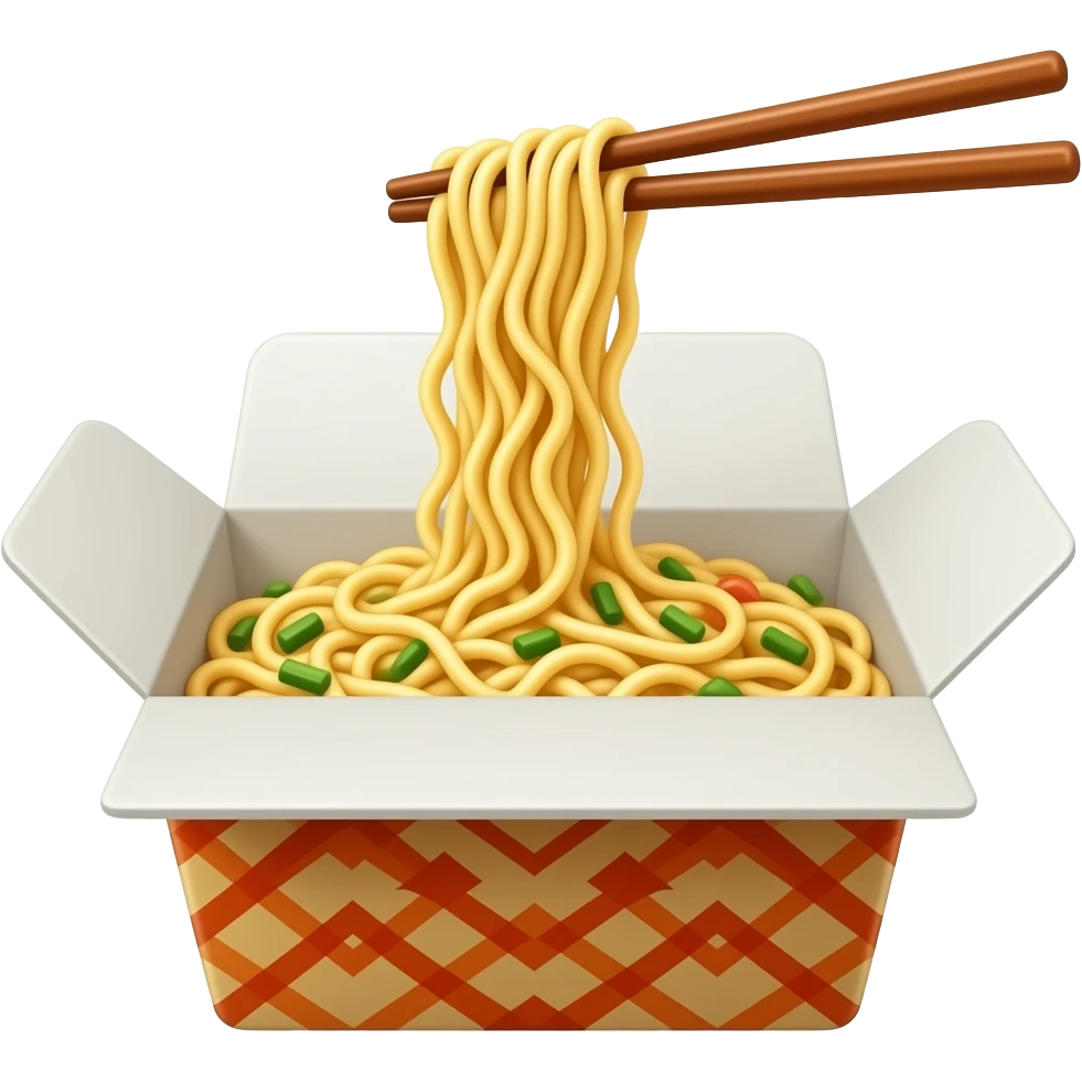 Chinese Noodles in a box emoji
